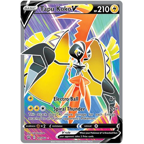 Tapu Koko V 147/163 - Battle Styles - Pokemon - TCGroupAU