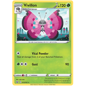 Vivillon 013/163 - Battle Styles - Pokemon - TCGroupAU