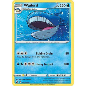 Wailord (032/159) - Crown Zenith - Pokemon - TCGroupAU