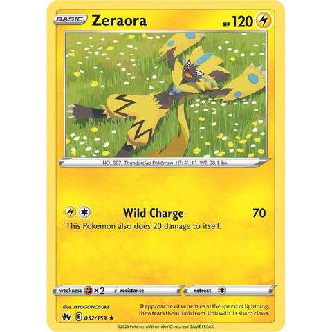 Zeraora (052/159) - Crown Zenith - Pokemon - TCGroupAU